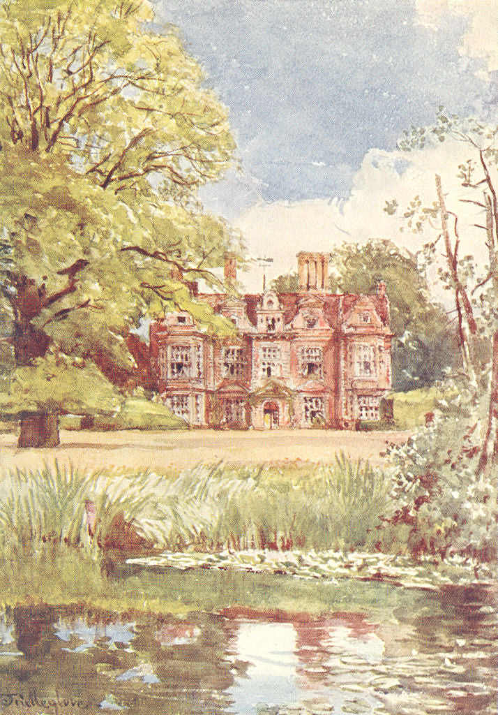 LONDON. Manor House, Ickenham 1907 old antique vintage print picture